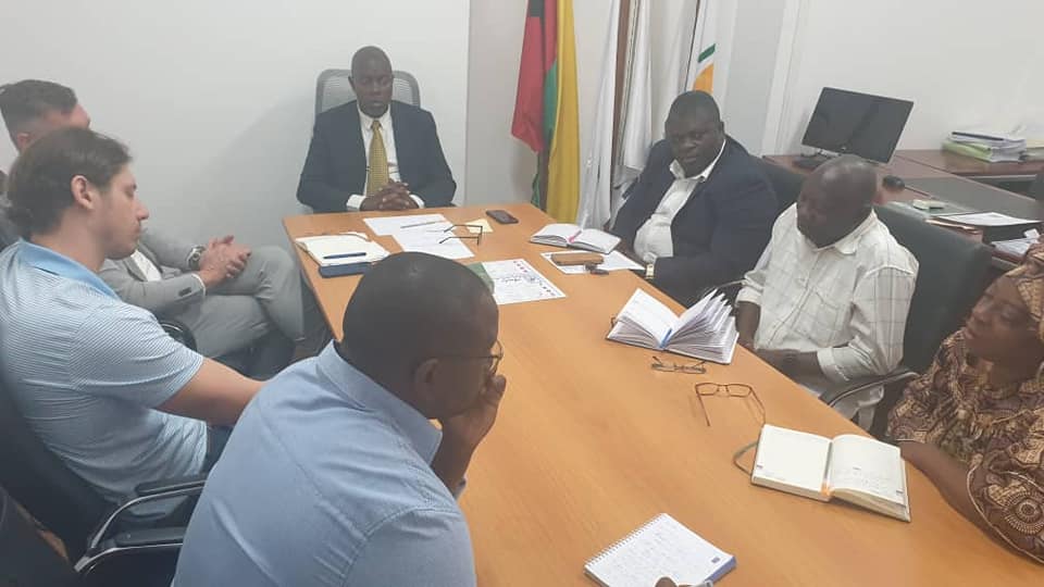 Visita do Senhor Secretário de Estado de Orçamento e Assuntos Fiscais a instalação do Instituto Nacional de Estatistica da Guiné-Bissau