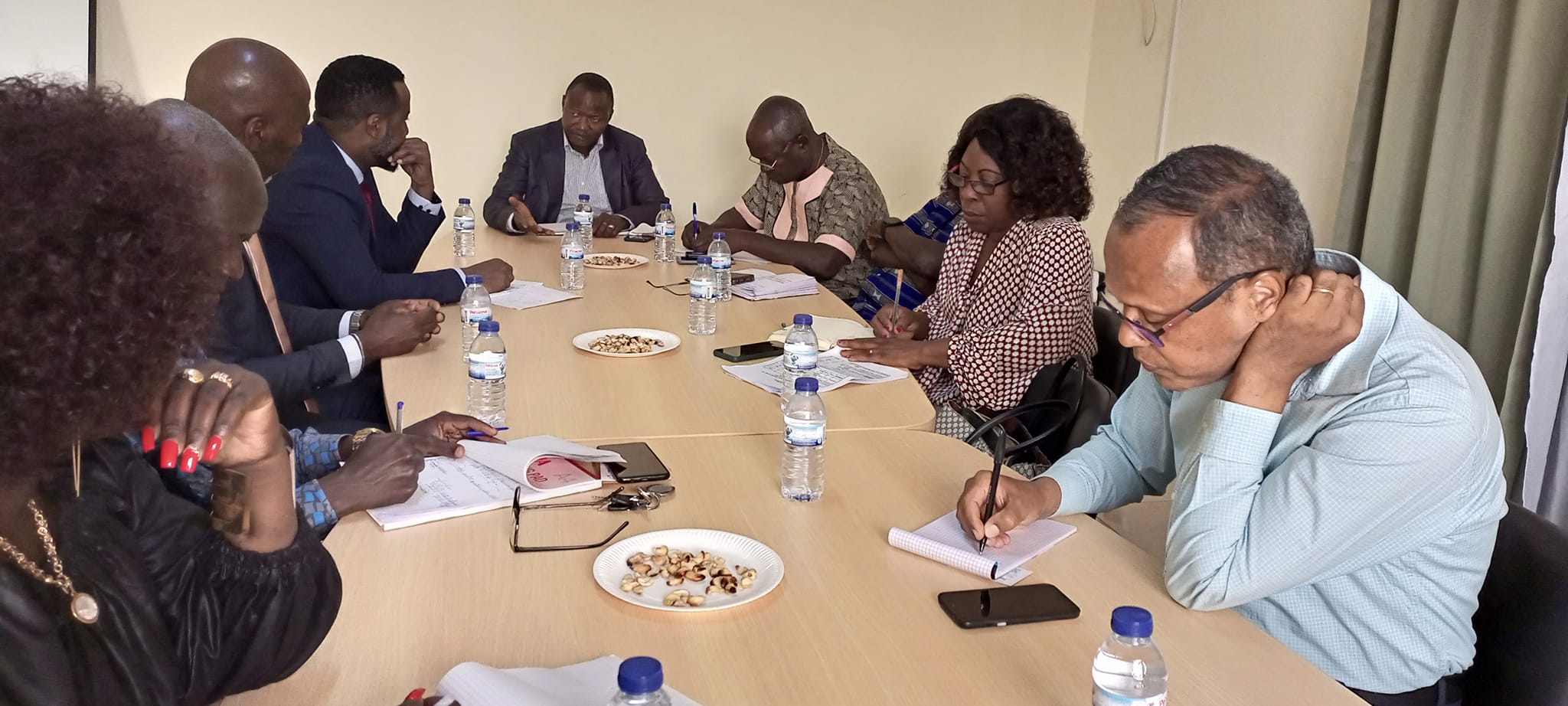 Visita dos membros do Conselho Diretivo do INE de Cabo Verde as instalações de Departamento Central de Recenseamento da População e Habilitação
